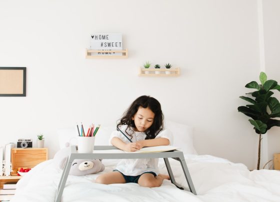 education friendly bedroom for kids